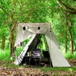 Pole-Free Rainproof Indian Teepee Pyramid Camping Tent - Image 3
