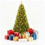 7 FT Pre-Lit Artificial Christmas Tree with 500 Dual Color LED Lights, 1181 Branch Tips Hinged PVC Xmas Tree with Remote Timer 9 Lighting Modes Foldable Metal Stand for Indoor Holiday Decor - Image 12