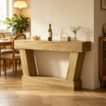 63" Vintage Entryway Console Table – Narrow Design, Open Shelf, for Living Room Space - Image 5