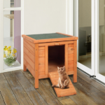 20-inch removable roof, waterproof, green asphalt roof, cedar wood, wooden chicken and rabbit cage - Image 20