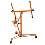 11FT Drywall Lifter Panel Hoist Jack Rolling Caster Construction Lockable 150lbs