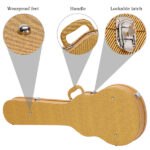 Replace 27413300 Hard-Shell Electric Guitar Case for GLP Style Electric Guitar Bulge Surface Yellow - Image 10
