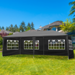 Same Code 74593042 Same Code 39118565 10'x20' Outdoor Party Tent with 6 Removable Sidewalls, Waterproof Canopy Patio Wedding Gazebo, Black - Image 15