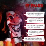 8.2ft Red eyed Clown Outdoor Halloween Decorations - Image 3