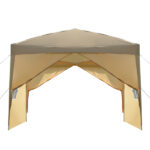 3 x 3m Two Doors & Two Windows Practical Waterproof Right-Angle Folding Tent Khaki - Image 26