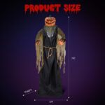 7ft Pumpkin Halloween Standing Decoration - Image 3