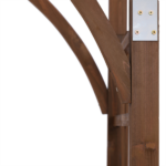 [Same Code 43529880]Beautiful And Practical Garden Arch Dark Brown - Image 5