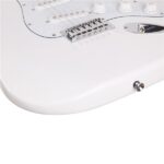 Rosewood Fingerboard Electric Guitar White - Image 10