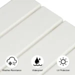 36*36*47cm Single Layer Square HDPE Side Table White - Image 23
