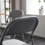 Same code 52529768 4pcs Elegant Foldable Iron & PVC Chairs for Convention & Exhibition Gray - Image 25