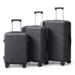 PP Trolley Case 20in 24in 28in 3PCS Suitcase Set Dark Gray - Image 13