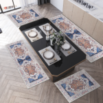 Boho Kitchen Rug Sets 4 Piece with Runner Non Slip Kitchen Rugs and Mats Washable Kitchen Mats for Floor Thick Kitchen Floor Mat Carpet Runner Rugs for Hallway Laundry Holiday Decor - Image 7