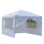 3 x 3m Two Doors & Two Windows Practical Waterproof Right-Angle Folding Tent White - Image 34