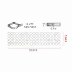 26.87 x 3.94 FT Gravel Grid, 2" Permeable Geo Grid Driveway Stabilizer for Garden, Patio & RV Parking - Image 4