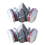 2 Pack 7in1 Half Face Mask , Two Filters Included - Facepiece Not NIOSH approved (US Logistics only For USPS.TK/TMEU only For self-pickup) - Image 4