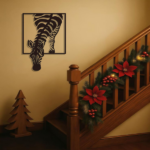 CIFbuy™ Showcase Your Unique Style With Exquisitely Crafted Zebra Metal Wall Art - Minimalist Design, Versatile Decor For Office & Living Room Wall Sculptures.(TikTok/temu self-pickup orders) - Image 2