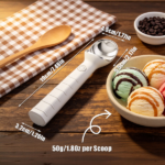 Rechargeable Heated Ice Cream Scoop 45s Fast Heating Up to 158°F, 2000mAh Cordless Self Heating Ice Cream Scooper with 5 Mins Auto Shutoff, IP66 Waterproof Non-Stick Scoop for Gelato Frozen Yogurt Café Home Party - Image 13