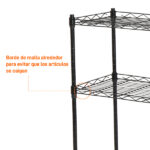 Changeable Assembly Floor Standing Carbon Steel Storage Rack Black - Image 22
