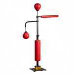 Red Speed Punching Bag 4.6'-6.7' Reflex Bag Boxing Training Equipment Adjustable Height Boxing Bag Stand for Fitness And Sports - Image 2