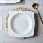 9.25 Inch Square Pasta Bowls Set of 6, 17oz White Porcelain Soup Plates, Microwave & Dishwasher Safe Deep Dinner Bowls for Salad, Pasta, Soup, Oven & Freezer Safe, Stackable Serving Bowls - Image 11