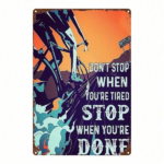 CIFbuy Inspirational Rider & Wave Metal Sign 8x12 Inch, 2D Flat Decorative Plaque, Durable Wall Art For Home Bar Kitchen Bedroom Decor TikTok, TikTok, ue Self-pickup Logiopics - Image 7
