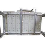 Medical Bathroom Safety Shower Tub Aluminium Alloy Bath Chair Transfer Bench with Wide Seat & Padded Handle White - Image 3