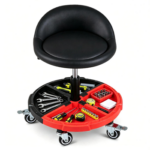 Black Foldable Toddler Trike 1-5Y – Travel-Friendly with Storage, Reversible Seat, Safety Harness for Road Trips - Image 16