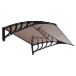 Same Code 70596693 100 x 96cm Household Application Door & Window Rain Cover Eaves Brown Board & Black Holder - Image 8
