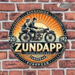 CIFbuy 1pc 2D Flat Round Sign 8x8in ZUNDAPP, "" ZUNDAPP 1920s, European Retro Plaque Vintage Motorcycle Metal Tin Sign TikTok, Temu Self-pickup LogiSiics - Image 10