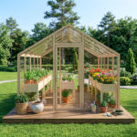 119*57*76cm Wood Planting Frame Tall Foot Type SAME AS 72665270 - Image 24