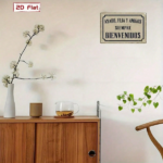 CIFbuy Vintage Spanish Slogan Metal Sign, Asado Familia Y Amigos Siempre Bienvenidos Iron Wall Decor, 2D Flat 7.87x11.81In Retro Tin Pl TikTok, TikTok, n Pl Self-pickup Logiopics - Image 4
