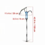 Lever-Action Barrel Pump, 9.5 oz/Stroke Hand Operated Drum Pump for 5-55 Gallon Drums - Image 3