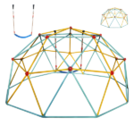 10FT Climbing Dome for Kids Jungle Gym Apply To Park Dome Climber With Swing Playground Equipment,Blue - Image 4