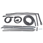 Set of 9 Rubber Weatherstripping Seal Kit Fit for 1981-1988 Buick Regal Oldsmobile Cutlass Supreme Black