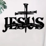 CIFbuy Aluminum Jesus Cross Scripture Wall Art Christian Home Decor Gift TikTok, temu pick-up service