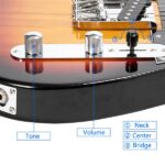 Maple Fingerboard GTL Electric Guitar SS Pickup Sunset Color - Image 21