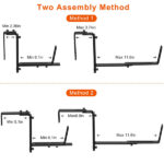 Adjustable Heavy-Duty Iron Planter Bracket | 6.1-11.6" Extendable Tray + 2.36-6.9" Two-Level Adjustable Hook - Image 8