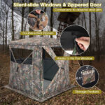 Stealth Hunting Tent with Pop-up Design, 150D Flame-Retardant Blackout Cloth (UV50+ & Waterproof), Fiber Glass Frame - Image 8
