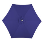9ft Patio Umbrella, Outdoor Market Umbrella with Push Button Tilt, Crank Handle, 6 Sturdy Iron Ribs, UPF 50+ Waterproof Polyester Canopy, KD Design for Garden, Deck, Backyard, Poolside, Navy Blue - Image 11