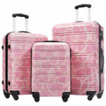 Hardshell Luggage Sets 3 pcs Spinner Suitcase with TSA Lock Lightweight-20"+24"+28" Luggages