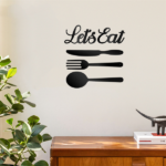 CIFbuy Handcrafted Let's Eat Wall Art Set 5 Piece iron Kitchen Sign Sculpture (TikTok, temu pick-up service) - Image 10