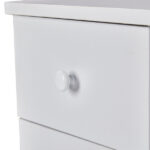 Foldable Manicure Table with Electric Dust Collector, Lockable Wheels, Wrist Cushion, Drawers & Cabinet for Beauty Salon, White - Image 9