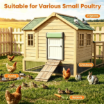 Solar Powered Automatic Chicken Coop Door with 4 Modes Light Sensor Timer Remote Control, Anti-Pinch Weatherproof Aluminum Opener for Chickens Ducks Rabbits Poultry - Image 6