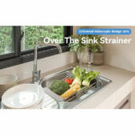 Adjustable Immersion Sink Dish Drying Rack With Stainless Steel Drain Basket - Portable And Retractable Space-Saving Fruit And Vegetable Solution(UPS/UPS logistics delivery supports self-pickup) - Image 13