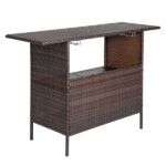 Modern Stylish And Beautiful Bar Table Brown Gradient - Image 9