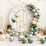 (5.9ft+4.9ft+3.9ft) Three-Piece Set Wedding Arc Top Iron Art Wedding Iron Arch Gold - Image 13