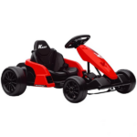 Red 24V Electric Go Kart — Dual 150W Motors, Adjustable Seat, 11.2MPH High Speed, Slow Start, 5-Point Safety Harness - Image 2