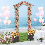 2-in-1 Garden Arch with Planter Boxes - Self-Watering System, 8 Lockable Wheels & PE-Coated Metal - Image 8