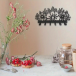 CIFbuy Metal Baked Paint Floral Design Wall Hooks Decorative Flower Key Holder (TikTok, temu pickup) - Image 5