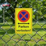 CIFbuy No Parking Metal Warning Sign Parking Verboten Yard Garage Restaurant Bar Cafe Wall Decor (TikTok, temu pick-up service) - Image 7